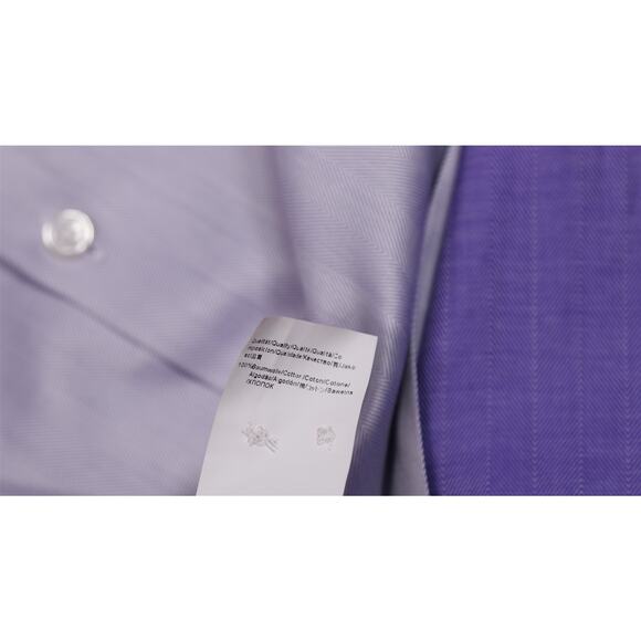 Hugo Boss Sharp Fit 2-Ply Light Purple French Cuff Dress Shirt 15.5-34/35 - Picture 9 of 9